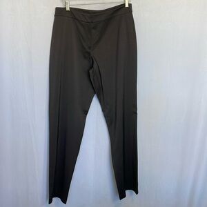Eileen Fisher Pants Women's Size M Chocolate Brown Wide Leg Casual Stretch EUC